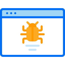 ricerca bug icona