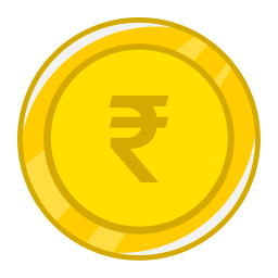 rupia indyjska ikona