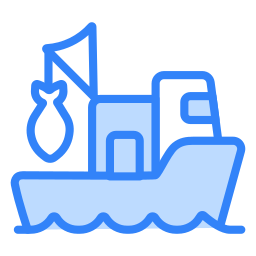 Рыбацкая лодка иконка