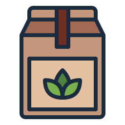 paquete de té icono