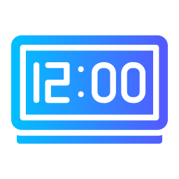 Digital clock icon