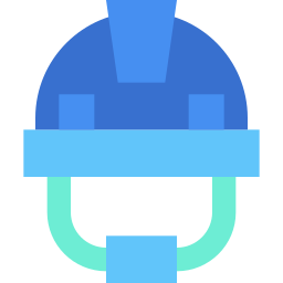 Security helmet icon