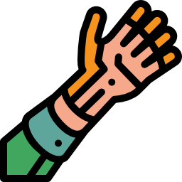braccio bionico icona