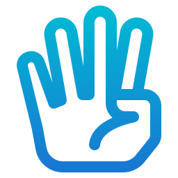 Four fingers icon