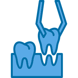 extracción dental icono