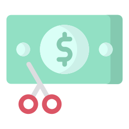 돈을 삭감 icon
