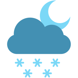 Night snow icon
