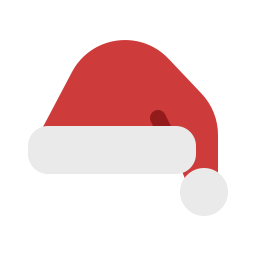 gorro navideño icono