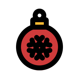 Christmas ball icon