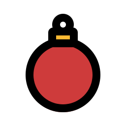 Christmas ball icon