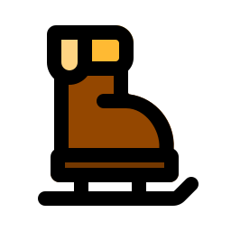 Ice skating shoes icon