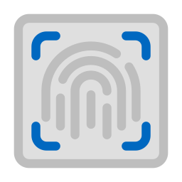 Идентификация по отпечатку пальца иконка