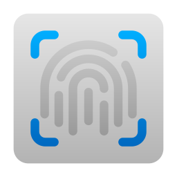 identificazione delle impronte digitali icona
