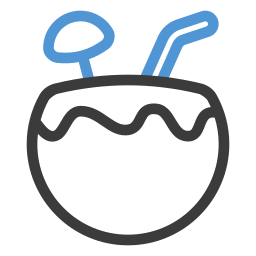 Coconut drink icon