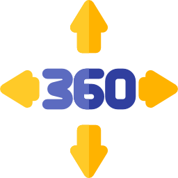 360 degrees icon