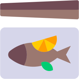 Steamed fish icon