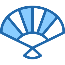 Paper fan icon