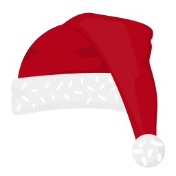 gorro navideño icono