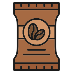 Coffee bag icon