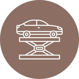 Гидравлический автомобиль иконка