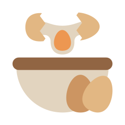 huevo roto icono