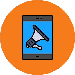 Mobile marketing icon