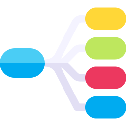 mapa mental icono