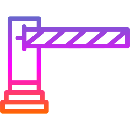 Parking barrier icon