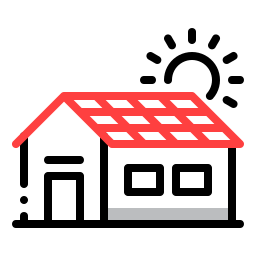 Solar house icon