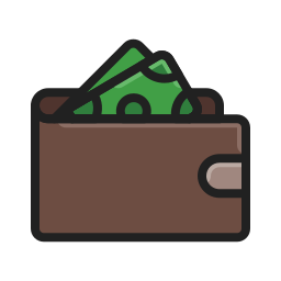 Saving money icon