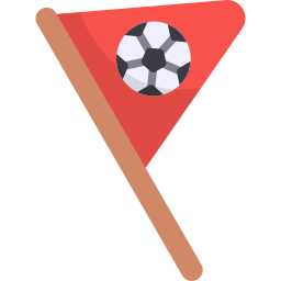 bandiera del calcio icona
