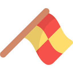 bandeira de impedimento Ícone