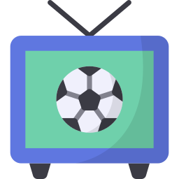 tv de fútbol icono