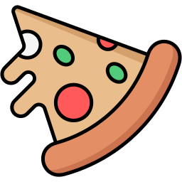 tranche de pizza Icône