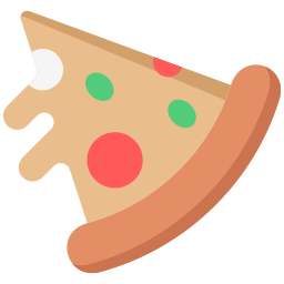 porción de pizza icono