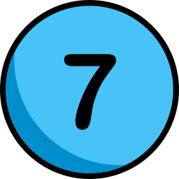 numero 7 icona