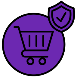 Secure shopping icon