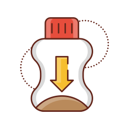 Medication bottle icon