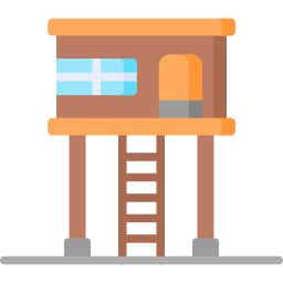 Tower house icon