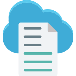 archiviazione cloud icona