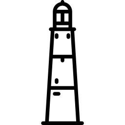 faro de dorset reino unido icono