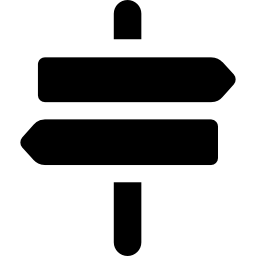 deux directions Icône