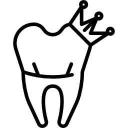 diente coronado icono