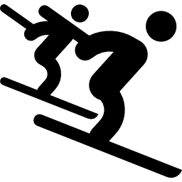 wyścig narciarski ikona