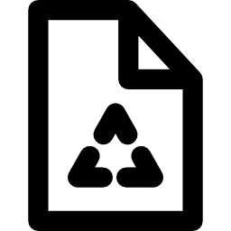 papel reciclado icono