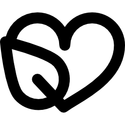 Сердце и лист иконка