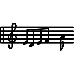 notes de musique Icône