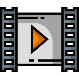 botón de video icono
