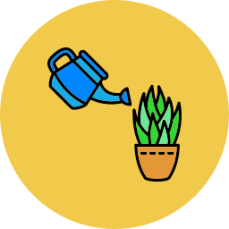 regando plantas icono