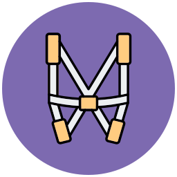 Safety harness icon